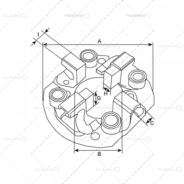 PLATOU SUPORT PERII ELECTROMOTOR CASE IH [2]
