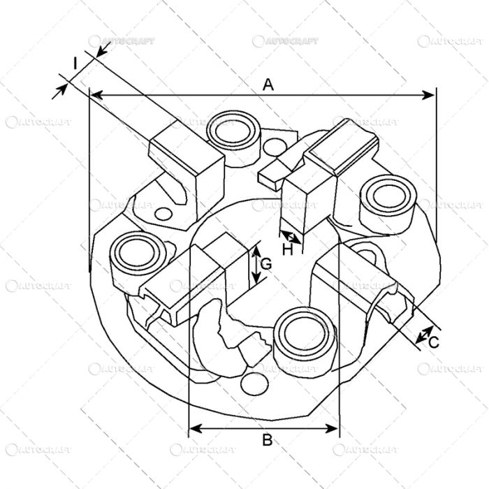 PLATOU SUPORT PERII ELECTROMOTOR CASE IH [2]