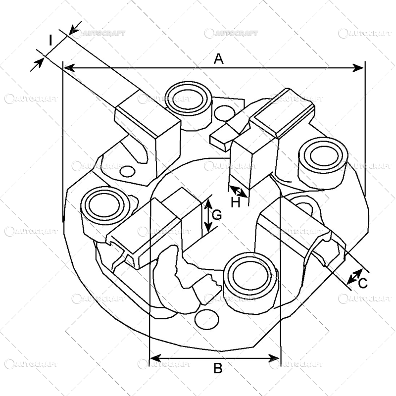 PLATOU SUPORT PERII ELECTROMOTOR FIAT, IVECO, BOSCH [2]