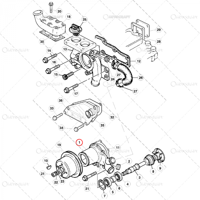POMPA APA CASE IH C, CX, PERKINS [3]
