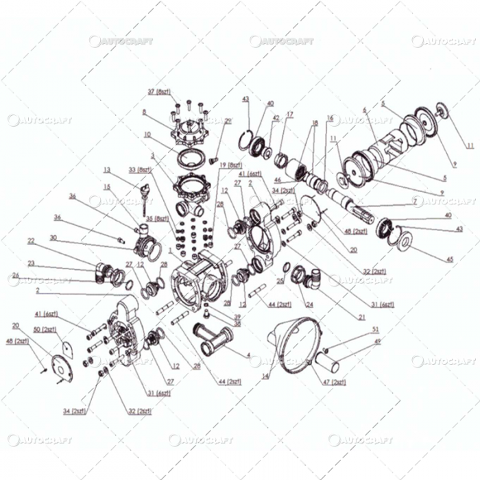 POMPA ERBICIDAT CU MEMBRANA SI PISTON TOLVERI P-120, P120, PU2/120 [2]