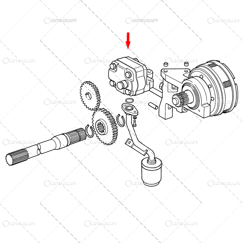 POMPA HIDRAULICA PRIZA PUTERE FIAT 1380 [3]