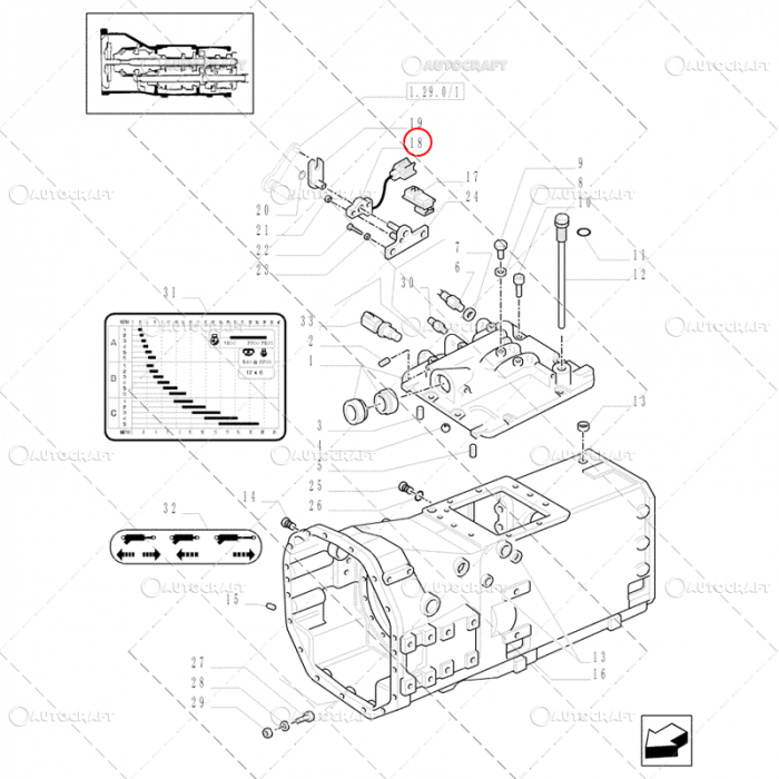 POTENTIOMETRU TRANSMISIE NEW HOLLAND, FIAT, FORD [2]