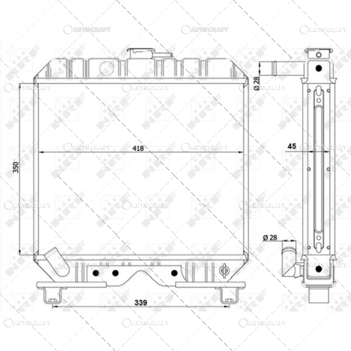 RADIATOR RACIRE APA KUBOTA, [2]