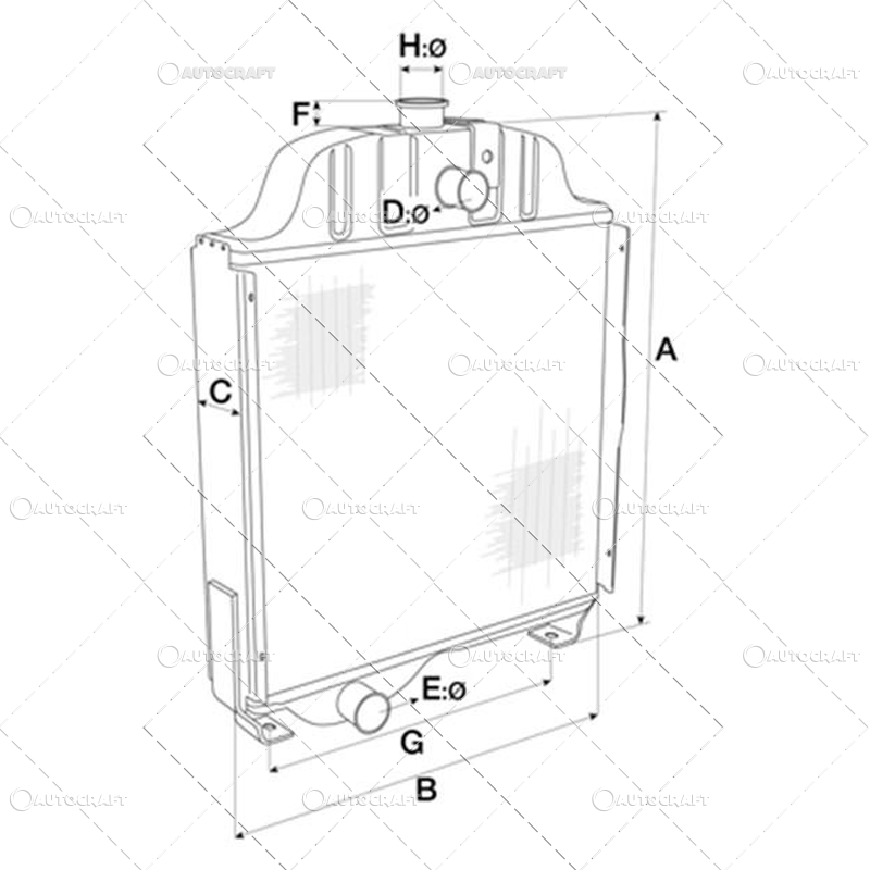 RADIATOR RACIRE APA MWM, CLAAS / RENAULT D226-3, D226-4, D227-4, A4.236, A4.248 [3]