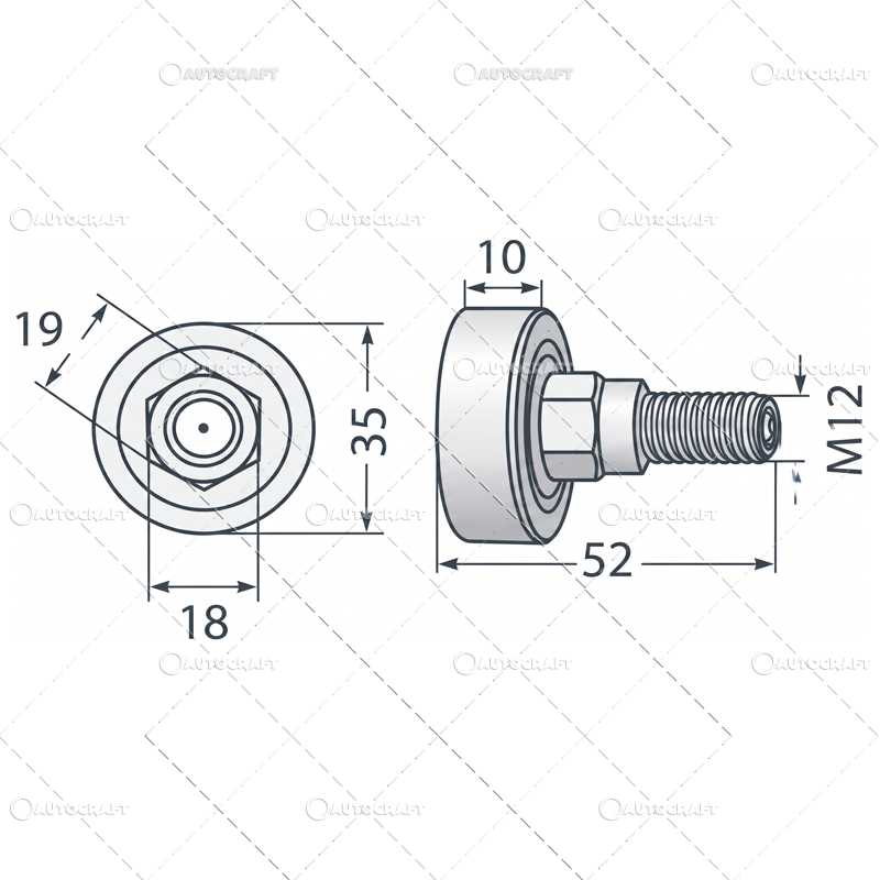 ROLA GHIDARE GREBLA PAIANJEN DEUTZ FAHR KS 60D, KS 80D/DN, KS 85, KS 200 [2]