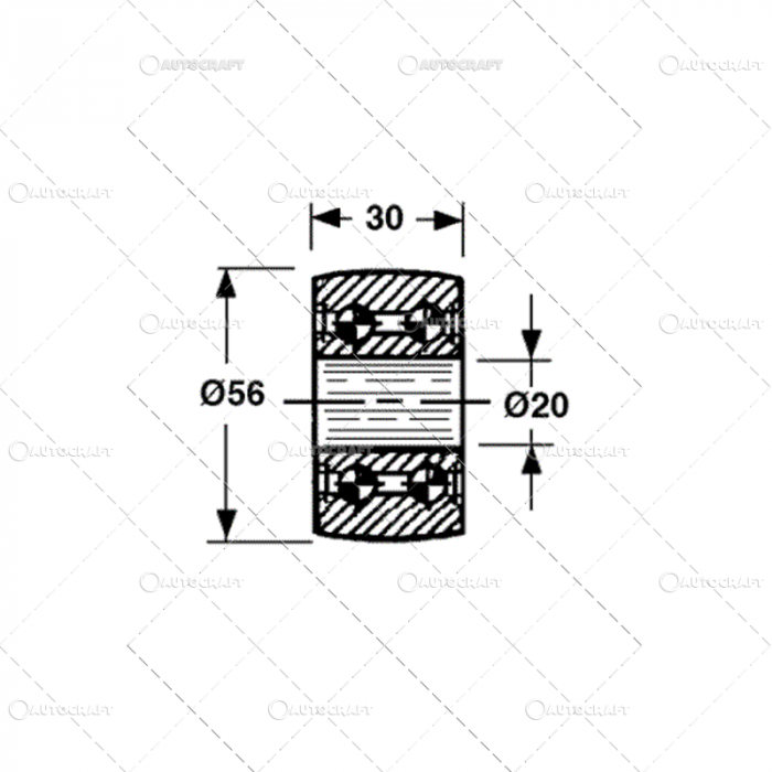 ROLA SINA PISTON PRESA BALOTI WELGER 20X56X30 [2]