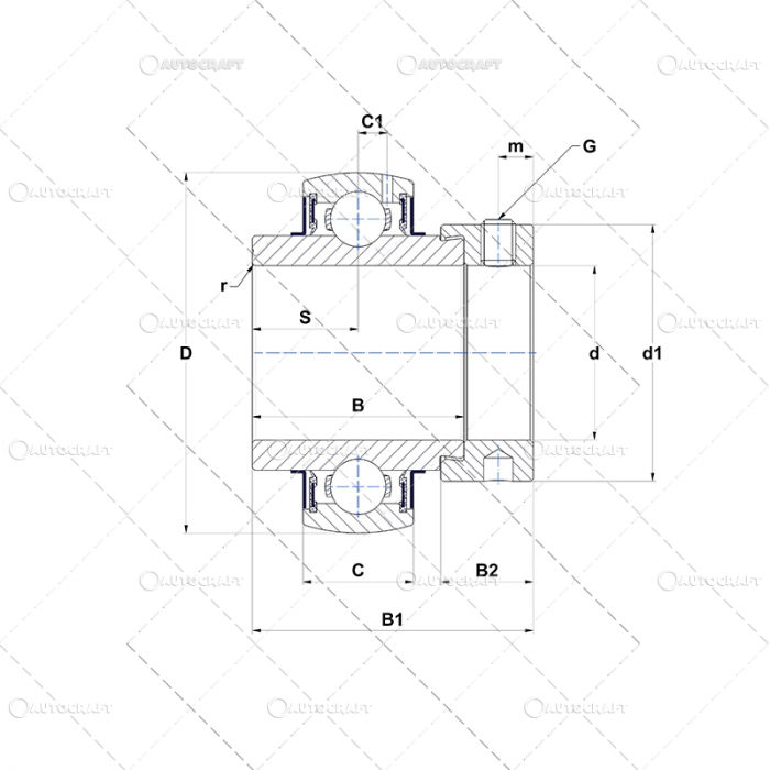RULMENT COMBINA EX207-20G2 [2]