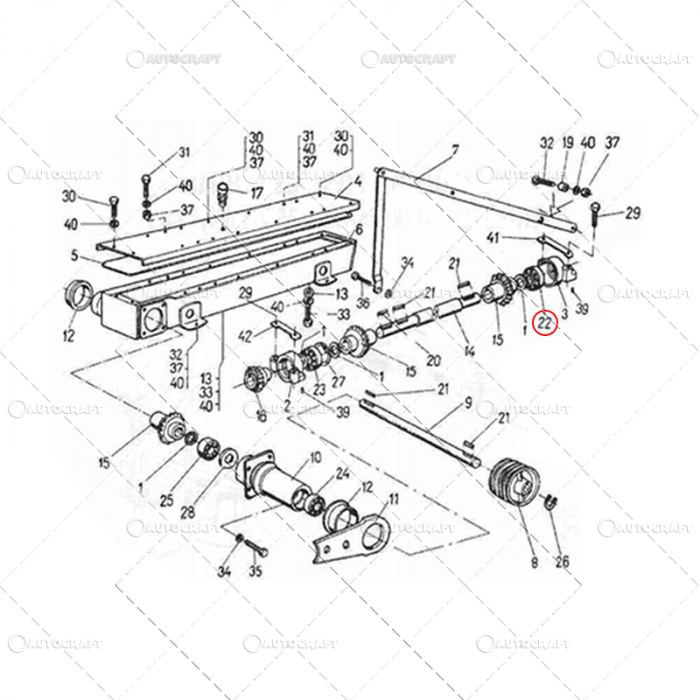 RULMENT LAGAR SPATE COSITOARE ROTATIVA CU TALERE 1.65 [4]