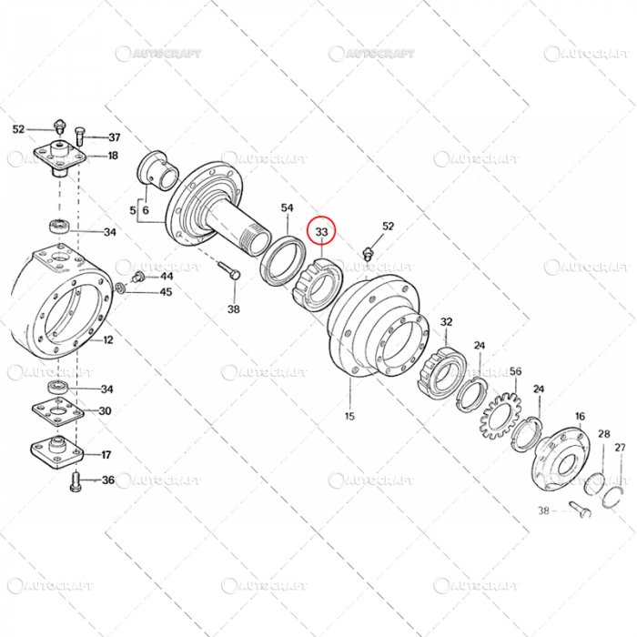 RULMENT MARE BUTUC ROATA FATA TRACTOR U651, U445 [3]