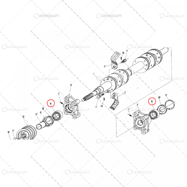 RULMENT OSCILANT AX TOCATOR CULEGATOARE PORUMB ZMAJ [2]