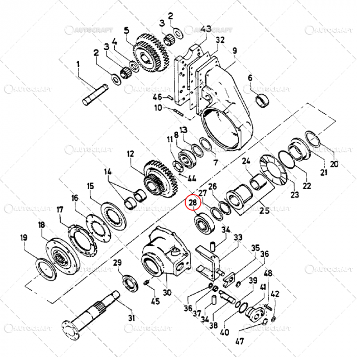 RULMENT TRANSMISIE CUPLAJ PUNTE FATA CASE IH [2]