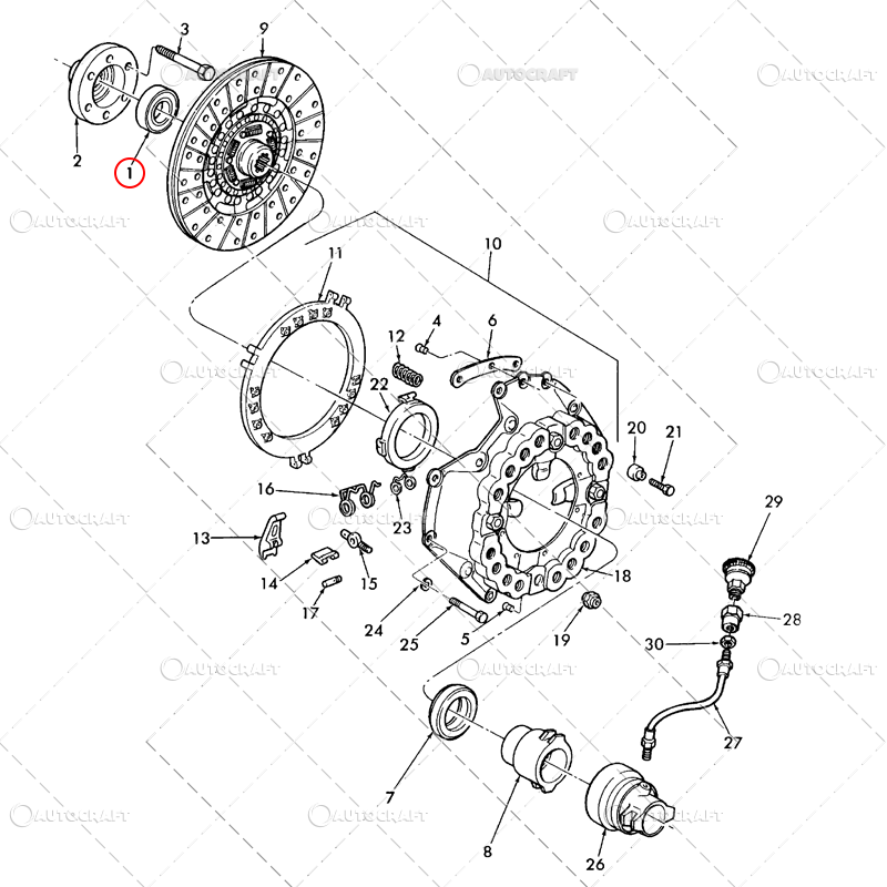 RULMENT VOLANTA FORD, CASE IH, NEW HOLLAND 36.5X68X15 MM [2]