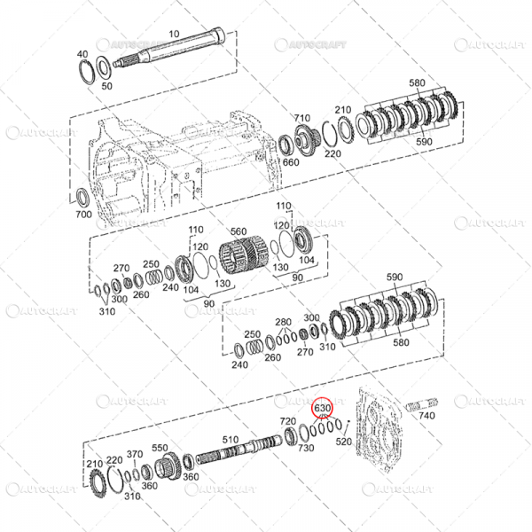 SEGMENT AMBREIAJ TRANSMISIE CASE IH [2]