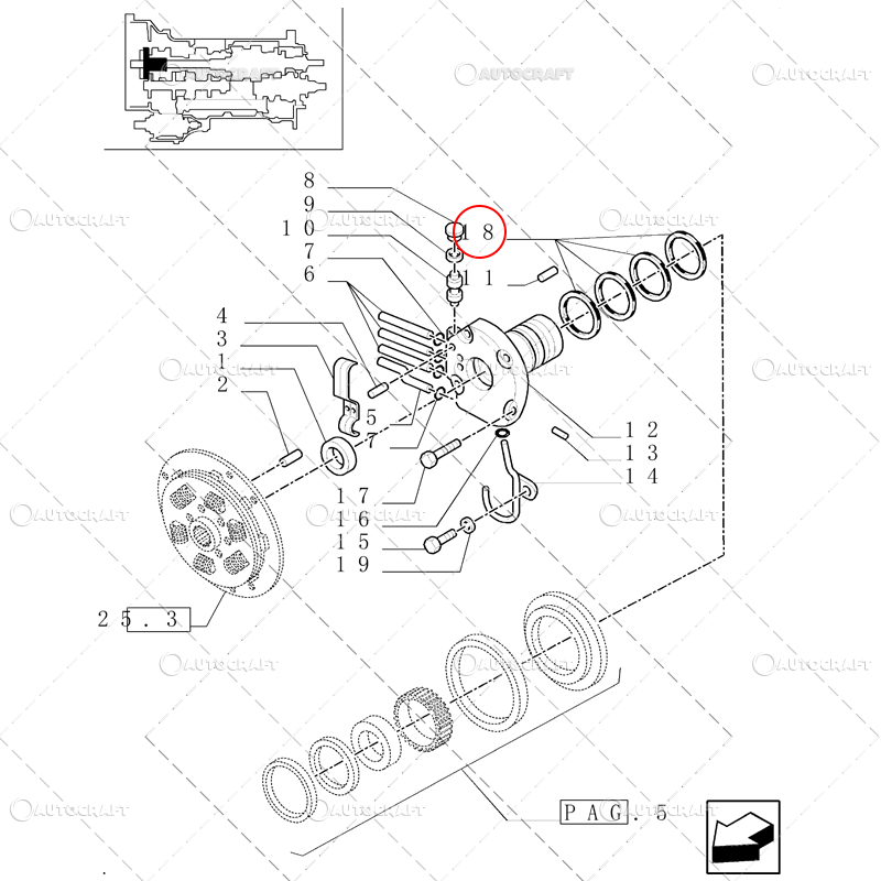 SEGMENT TRANSMISIE NEW HOLLAND, FORD [2]