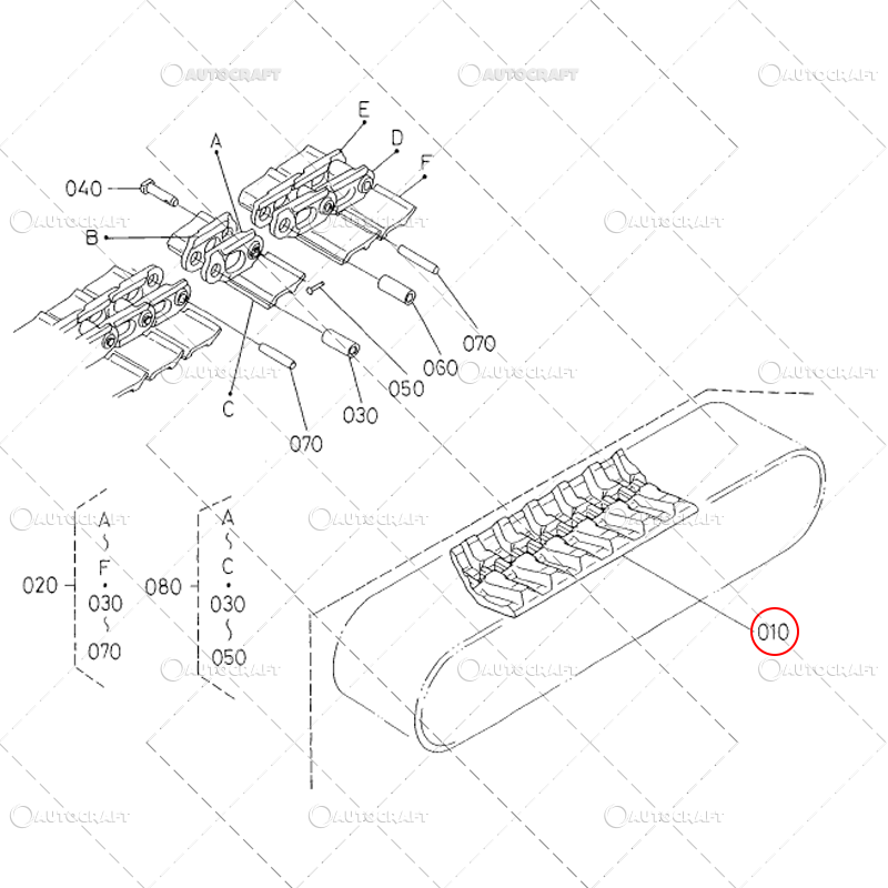 SENILA CAUCIUC MINIEXCAVATOR KUBOTA 300X53X80 [2]