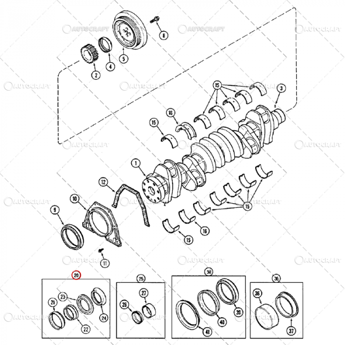 SIMERING FATA ARBORE MOTOR CASE IH, MAXXUM, CUMMINS [3]