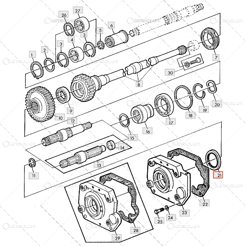 SIMERING PRIZA PUTERE JOHN DEERE Ø 73.03 X 95.25 X 12.7 MM [3]