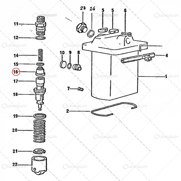 SUPAPA VENTIL ELEMENT POMPA INJECTIE SAME, LAMBORGHINI, HURLIMANN [2]