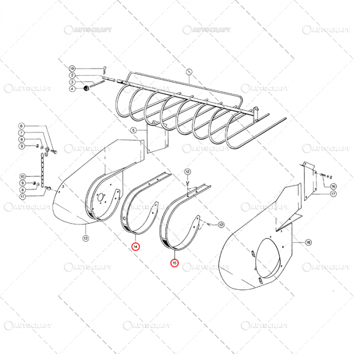 TABLA PICK-UP PRESA BALOTI CLAAS ROLLANT, QUADRANT [3]
