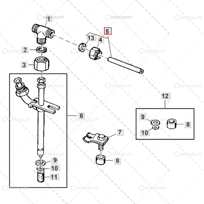 TEAVA COMBUSTIBIL CONDUCTA INJECTOR JOHN DEERE [2]