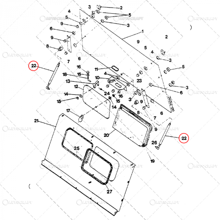 TELESCOP GEAM SPATE CASE IH, COMFORT 2000 [2]