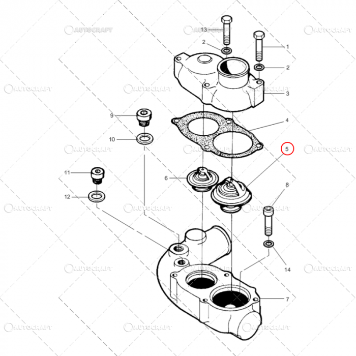 TERMOSTAT CASE IH, MASSEY FERGUSON, LANDINI, FENDT [3]