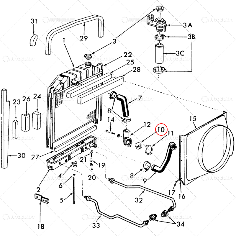 TERMOSTAT FORD Ø 54.09 MM - H 38.58 MM - 78°C [2]