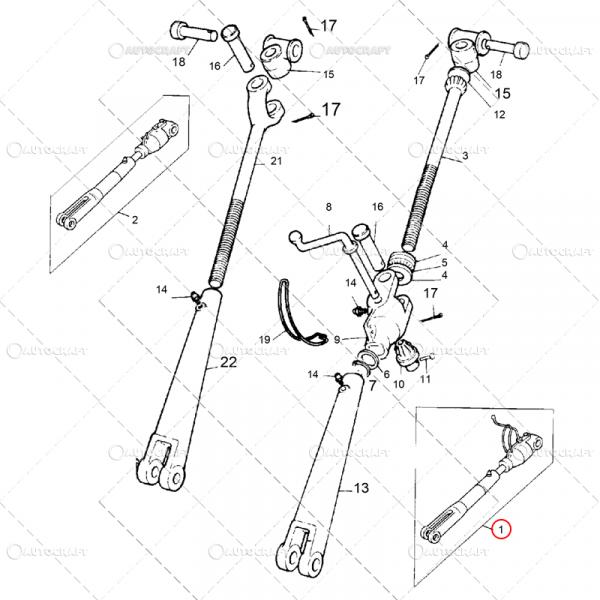 TIJA REGLABILA CU MANIVELA MASSEY FERGUSON [5]