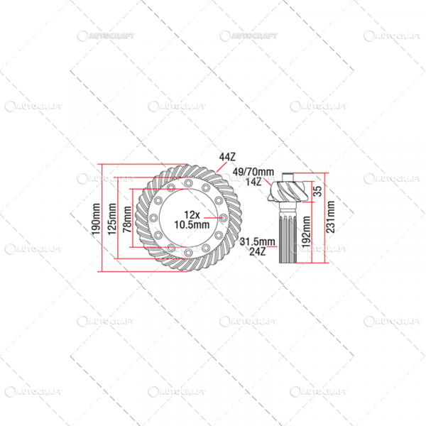 Z-14/44 GRUP CONIC CASE IH APL345 [4]