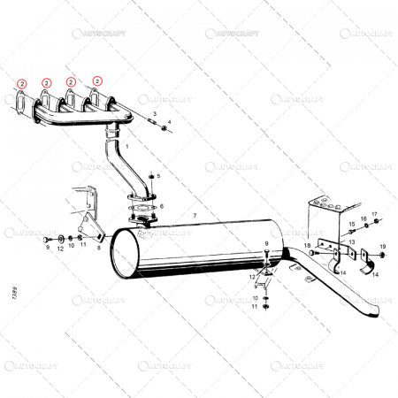 GARNITURA EVACUARE FENDT, DEUTZ, CASE IH, RENAULT, STEYR [2]