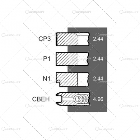 SEGMENTI MOTOR FIAT Ø 110 mm [1]