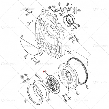 DISC AMBREIAJ DAMPER CASE IH, MAXXUM, POWERSHIFT [1]
