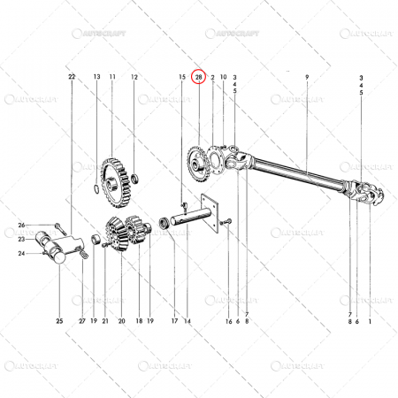 PINION Z=30 CARDAN PRESA BALOTI WELGER [1]