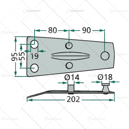 SUPORT CUTIT COASA ROTATIVA DEUTZ FAHR KM 24 [1]