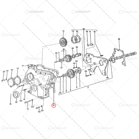 GARNITURA CAPAC FATA DISTRIBUTIE TRACTOR U650 FERMIT 103.01.108 [1]