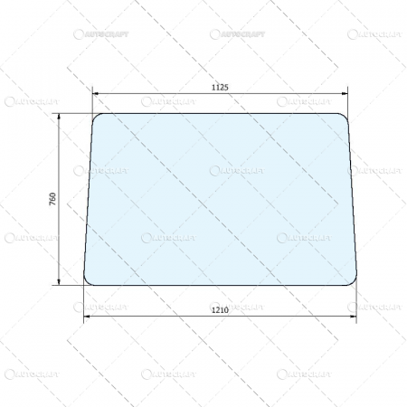 Geamuri - 1210x760 GEAM SPATE CABINA TRAPEZA TRACTOR U651