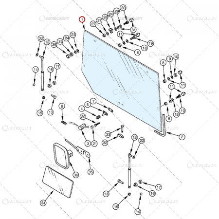 GEAM SPATE PARTEA DE SUS CASE IH Case-IH CAB LP [1]