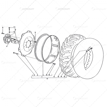 Piese tractor - ROATA DIN SPATE TRACTOR UTB U650