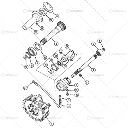 RULMENT PRESIUNE AMBREIAJ CASE IH 0019813227, 0029811225, 1101700 [1]