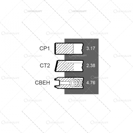 Set segmenti motor - SEGMENTI MOTOR CASE IH Ø 98.42 MM