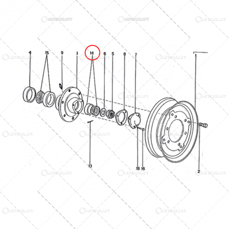 RULMENT 32308 BUTUC ROATA EXTERIOR TRACTOR U650