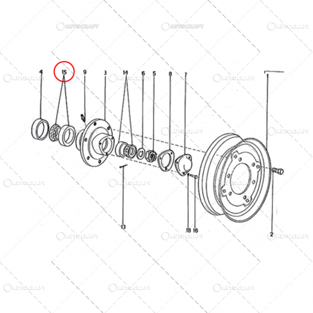 RULMENT 32309 BUTUC ROATA INTERIOR TRACTOR U650