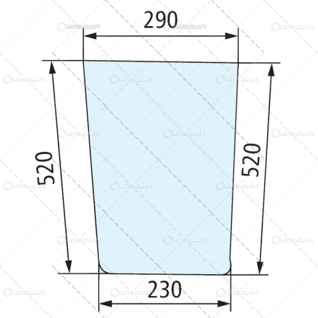 Parbrize cabina - PARBRIZ DEDESUBT STANGA CASE IH