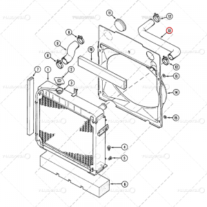 Ø 38 X 40 MM FURTUN SUPERIOR RADIATOR CASE IH [1]