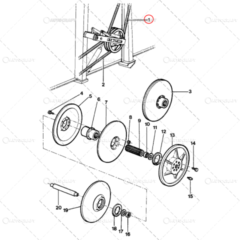 40x18X2595 CUREA DANTURATA COMBINA MASSEY FERGUSON [1]