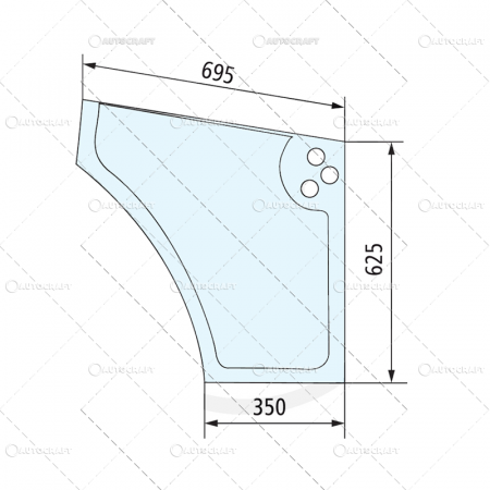 Geamuri - GEAM USA INFERIOR DREAPTA NEW HOLLAND