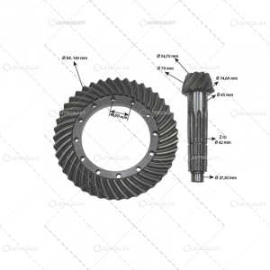 GRUP CONIC SPATE Z=9/43 FIAT [1]
