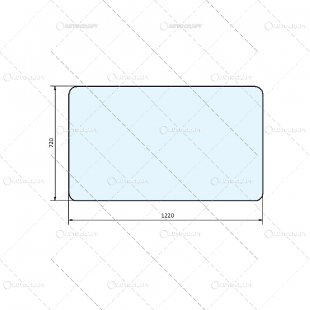 Geamuri - 720x1220 GEAM PARBRIZ FATA CABINA TRAPEZA TRACTOR U651