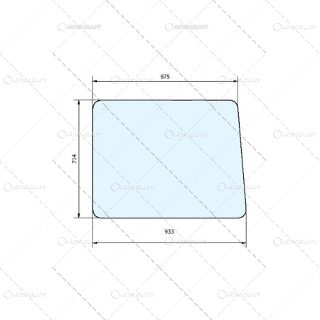 Geamuri laterale spate cabina - 933x714 GEAM LATERAL FIX SPATE STANGA SAU DREAPTA CABINA PATRATA TRACTOR U650